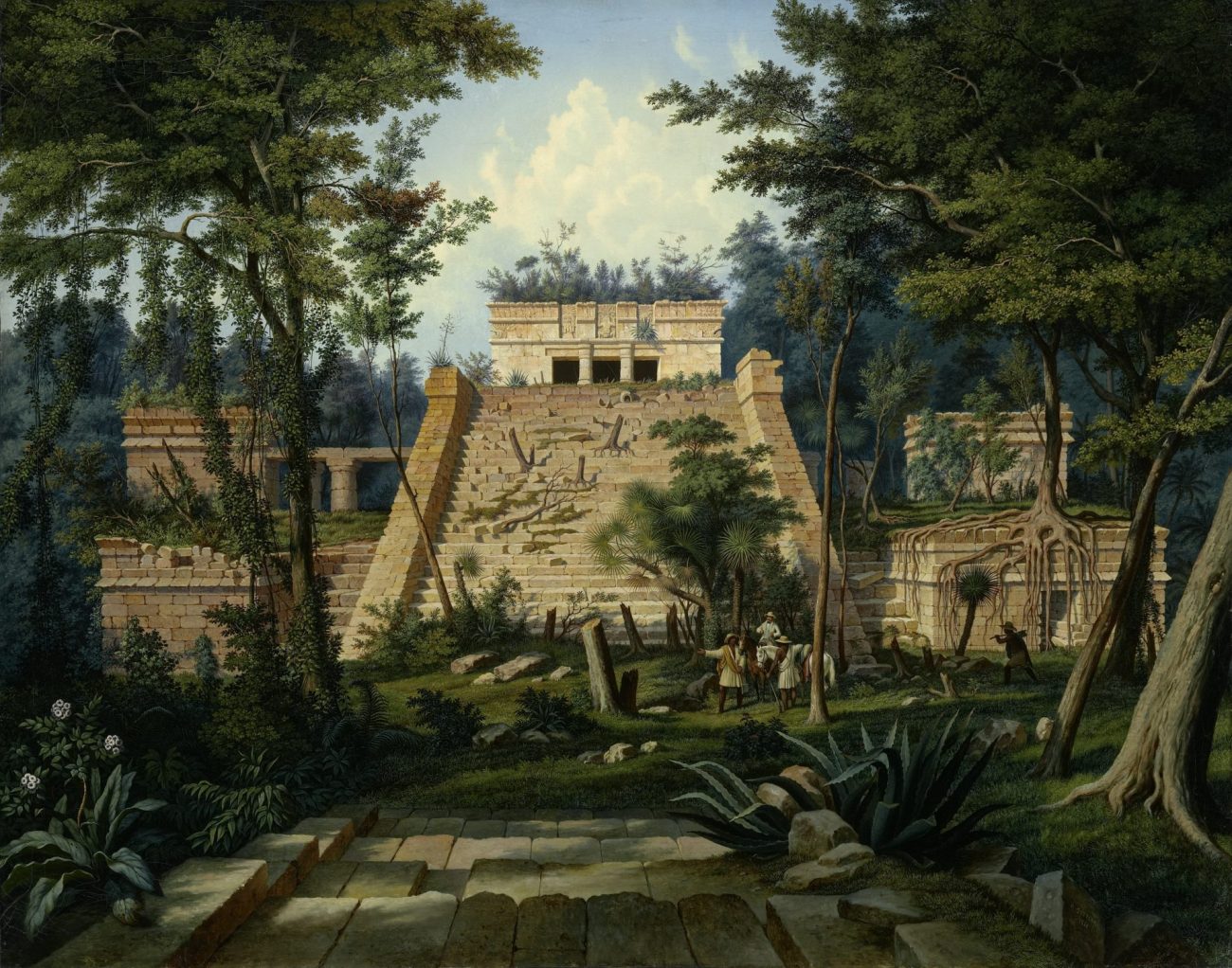 Hubert Sattler (1817–1904), The Temple of Tulum