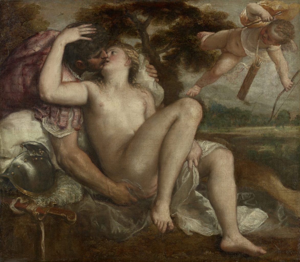 Mar, Venus und Amor - Tizian