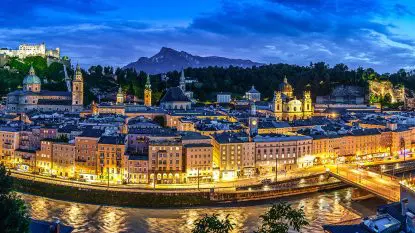Salzburg Guide Tourismus - Nachtpanorama