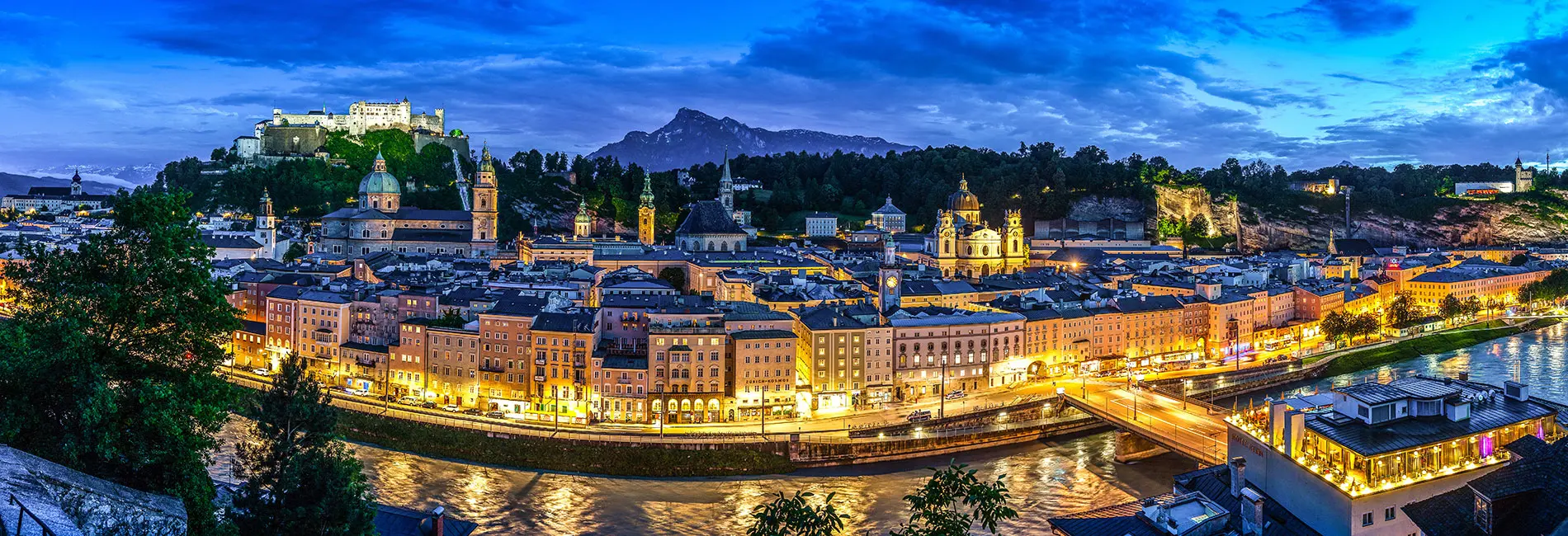 Salzburg Guide Tourismus - Nachtpanorama